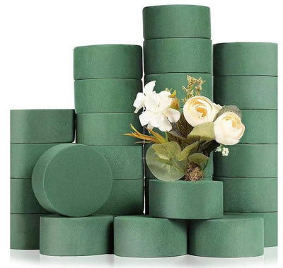 Mocsicka 24pcs Round Floral Foam Artificial Flowers Decoration for Party Accessories