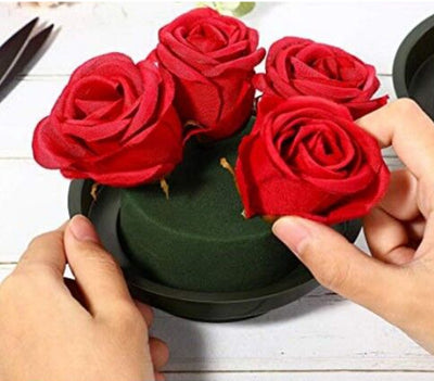 Mocsicka 5inch Small Bowl Floral Foam Fresh and Artificial Flower Decorative Party Accessories
