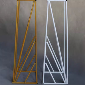 Flash Sale Mocsicka Metal Trapezoid Flower Decorative Stand for Birthday/Wedding Party