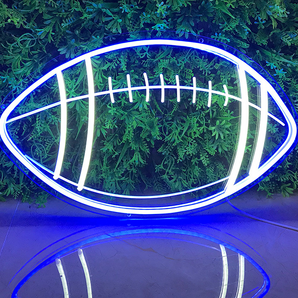 Mocsicka Football Neon Sign for Birthday Party Decoration 13.6"x13.2"