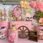 Mocsicka Animal Farm Happy Birthday Round cover and Cylinder Cover Kit for Party Decoration-Mocsicka Party
