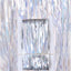 Mocsicka 2 Pieces Glitter Foil Fringe Curtains Party Decorations Metallic Tinsel Curtain