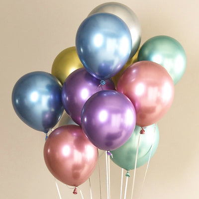 Mocsicka 10 Inch Metal Latex Balloons Wedding Party Decoration Balloons-Mocsicka Party
