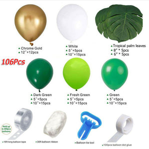 Mocsicka Balloon Arch 106Pcs Jungle Theme Party Decoration Balloon Set