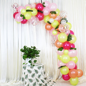 Mocsicka Balloon Arch 83Pcs Hawaiian Style Flamingo Theme Balloon Decoration Set-Mocsicka Party