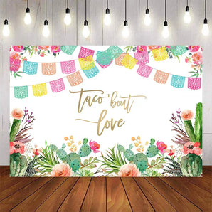 Mocsicka Taco Bout Love Baby Shower Party Backdrop-Mocsicka Party
