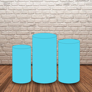 Mocsicka Customize 3pcs/set Cotton Blue Cylinder Cover-Mocsicka Party