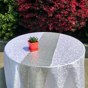 Mocsicka Party Sequin Table Runner Tablecloths 30x275cm