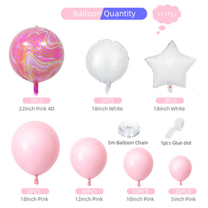 Mocsicka Balloon Arch Pink Balloons Set Party Decoration