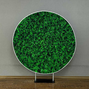 Mocsicka Green Grass Round Cover