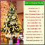 Mocsicka Party Merry Christmas Gold Tree and Pendants Set Christmas decor