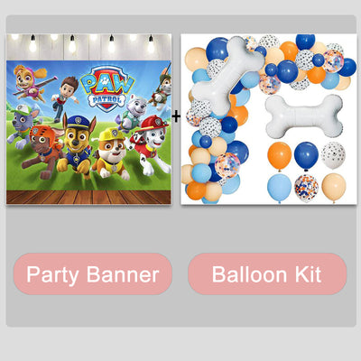 Mocsicka Dog Photo Background Happy Birthday Party Banners and Balloon Kit-Mocsicka Party