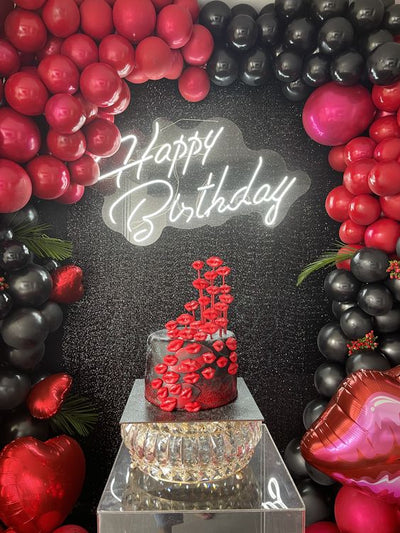 Mocsicka Glitter Black Shimmer Wall Panels Easy Setup-Mocsicka Party