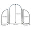 Flash sale Mocsicka Custom Solid Color Arch Metal Stand and Double-printed Cover Backdrop