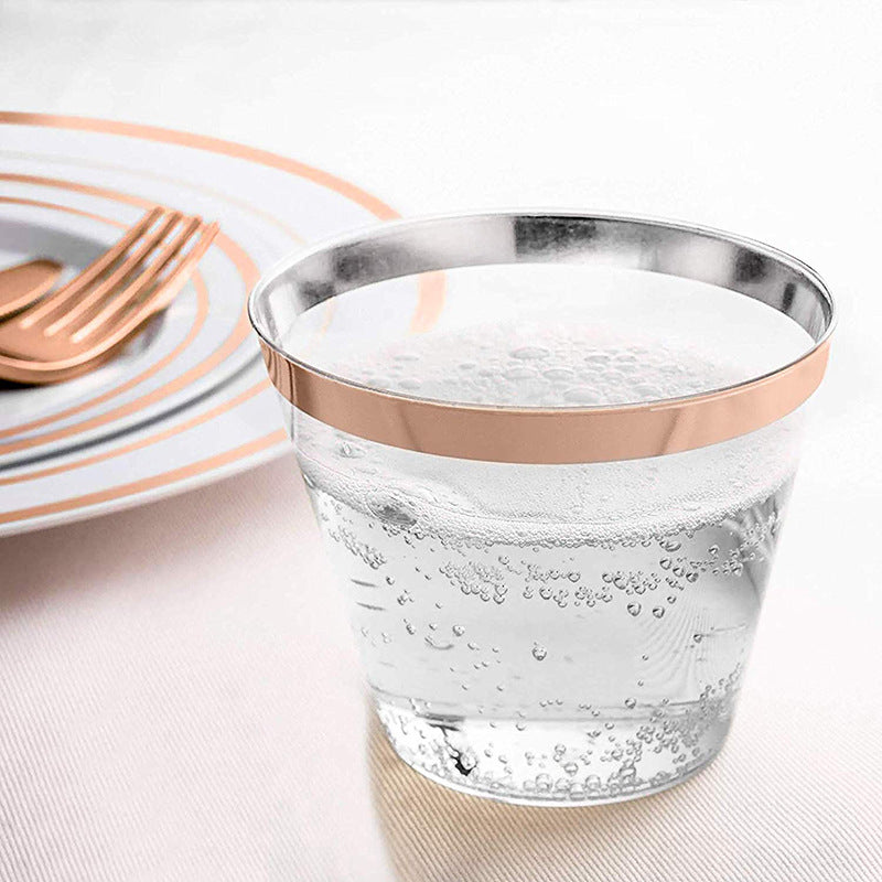 Mocsicka Party 10pcs rose gold cup Tableware