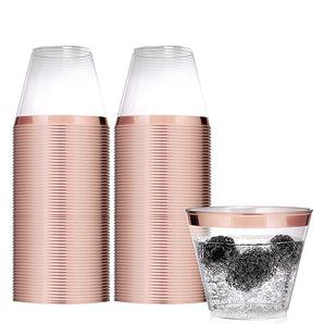 Mocsicka Party 10pcs rose gold cup Tableware-Mocsicka Party