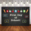 Mocsicka First Day of School Party Supplies Blackboard and Pencil Photo Backdrops-Mocsicka Party