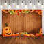 Mocsicka Pumpkin and Maple Leaf Baby Shower Backdrop Custom Newborn Background-Mocsicka Party