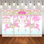 Mocsicka Circus Fun Fair Theme Birthday Backdrop Pink Carousel Photo Background-Mocsicka Party