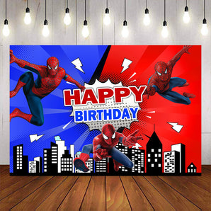 Mocsicka Building Spider Happy Birthday Party Decoration-Mocsicka Party