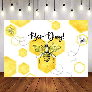 Mocsicka Sweet Bee Day Backdrops Newborn Baby Shower Back drops