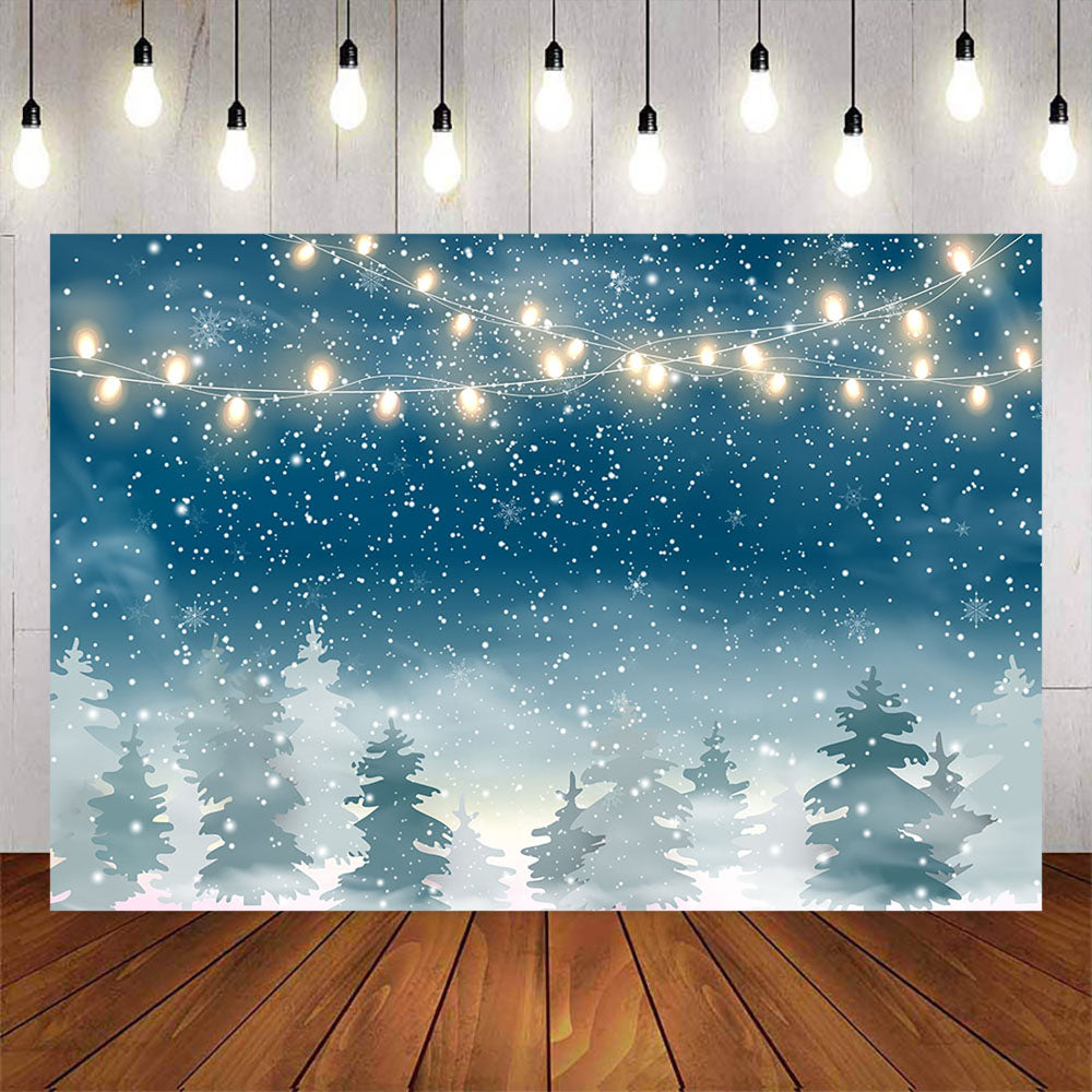 Mocsicka Merry Christmas Theme Party Winter Light Background-Mocsicka Party