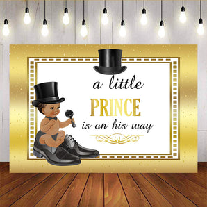 Mocsicka A Little Prince is on His Way Dress Boy Baby Shower Party Decoration Props-Mocsicka Party