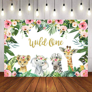 Mocsicka Wild One Baby Shower Backdrop-Mocsicka Party