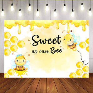 Mocsicka Sweet Bee Baby Shower Backdrops Birthday Parties Decoration