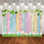 Mocsicka Easter Eggs Little Flowers Backdrop Colorful Wood Plank Photo Background-Mocsicka Party