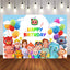 Mocsicka Cartoon Background Happy Birthday Party Supplies-Mocsicka Party
