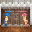 Mocsicka Cowboy or Cowgirl Gender Reveal Backdrops Wooden Floor Lace Background-Mocsicka Party