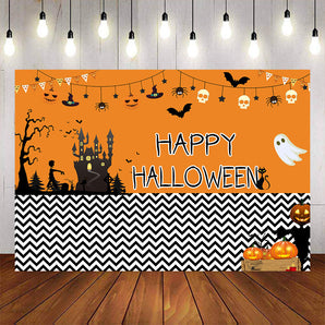 Mocsicka Happy Halloween Pumpkin Background-Mocsicka Party