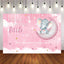 Mocsicka Twinkle Little Stars and Pink Shining Moon Baby Shower Party Decoration-Mocsicka Party