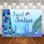Mocsicka Sweet Sixteen Birthday Party Supplies Undersea Aquatic and Little Mermaid Backdrops-Mocsicka Party