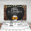 Mocsicka Cheers Beers Happy Birthday Party Decor Wooden Floor and Glowing Lights Backdrops