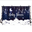 Mocsicka Starry Sky Glowing Stars and Moon Baby Shower Party Decoration Props