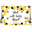 Mocsicka Little Sweet Bee Baby Shower Decor Prop Honey Comb Background
