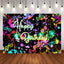 Mocsicka Let's Glow Party Flash Splash Paint Happy Birthday Backdrop-Mocsicka Party