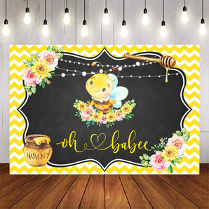Mocsicka Oh Babee Honey Jar Flowers Baby Shower Party Decor-Mocsicka Party