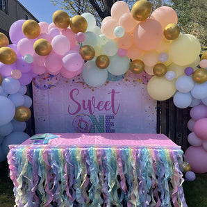 Mocsicka Donut Sweet One Happy First Birthday Party Back Drops-Mocsicka Party