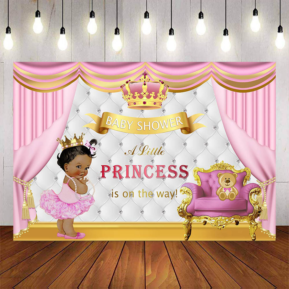 Mocsicka A Little Princess is on the Way Baby Shower Party Decoration Prop-Mocsicka Party