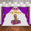 Mocsicka Royal Prince Purple Gold Crown Baby Shower Party Background-Mocsicka Party