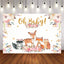 Mocsicka Oh Baby Wild Animals Baby Shower Party Backgrounds-Mocsicka Party