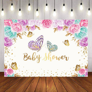 Mocsicka Butterflies and Flowers Baby Shower Party Supplies-Mocsicka Party