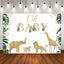 Mocsicka Oh Baby Golden Animals Plam Leaves Baby Shower Party Banners