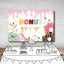 Mocsicka Donut Grow Up Happy Birthday Party Backdrops