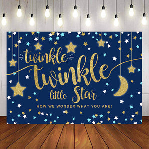 Mocsicka Twinkle Twinkle Little Star Baby Shower Background-Mocsicka Party