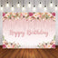 Mocsicka Spring Floral Happy Birthday Party Backgrounds-Mocsicka Party