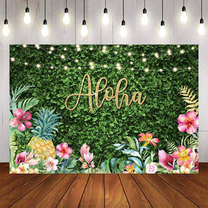 Mocsicka Aloha Baby Shower Backdrop Hawaii Background-Mocsicka Party